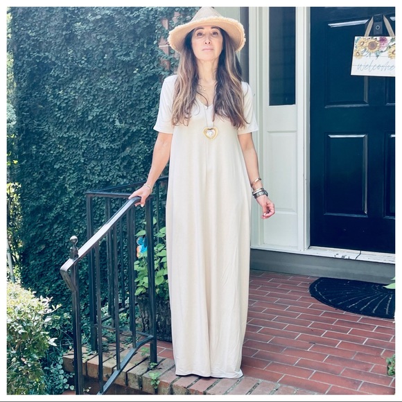 03 Favorite Loose fit long side pocket maxi dress - Picture 8 of 8